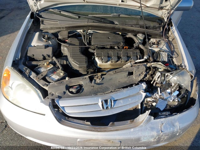 2003 Honda Civic მანქანა იყიდება აუქციონზე, vin: 2HGES16693H917554, აუქციონის ნომერი: 40094755