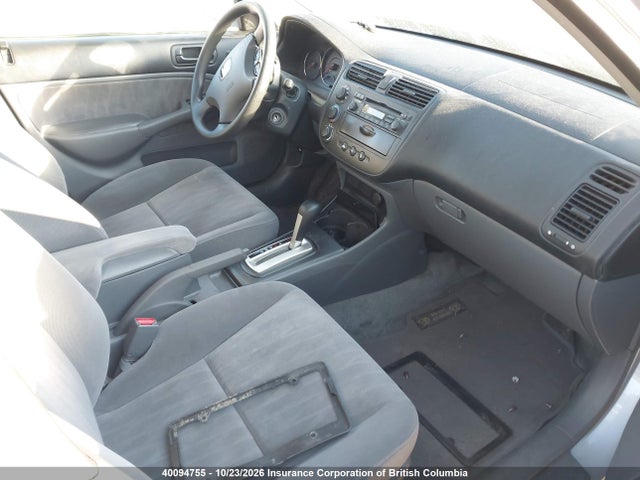 2003 Honda Civic მანქანა იყიდება აუქციონზე, vin: 2HGES16693H917554, აუქციონის ნომერი: 40094755