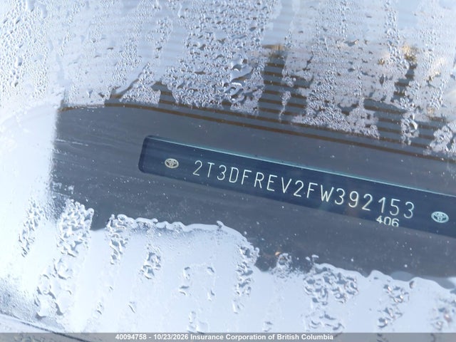 Продаж на аукціоні авто 2015 Toyota Rav4, vin: 2T3DFREV2FW392153, номер лоту: 40094758
