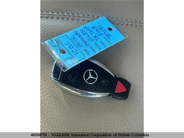 Aukcja sprzedaży 2012 Mercedes-benz Gl 350 Bluetec, vin: 4JGBF2FE1CA789081, numer aukcji: 40094796
