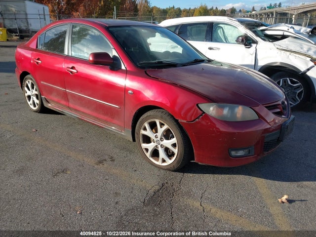 Aukcja sprzedaży 2008 Mazda Mazda3 Gt, vin: JM1BK323X81185160, numer aukcji: 40094825