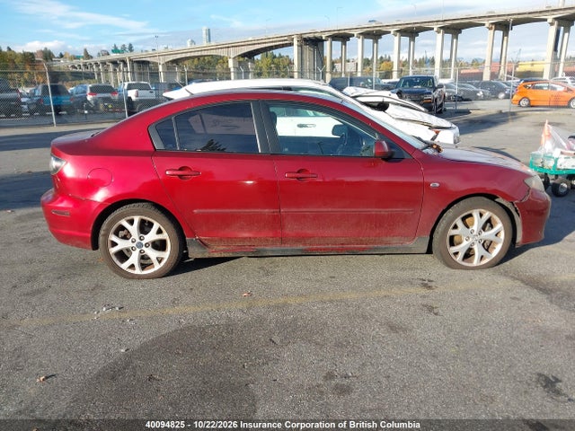 Aukcja sprzedaży 2008 Mazda Mazda3 Gt, vin: JM1BK323X81185160, numer aukcji: 40094825