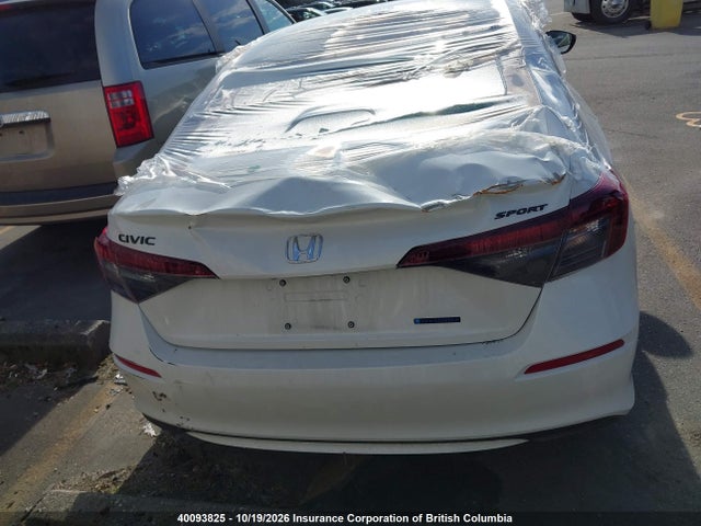 2026 Honda Civic Sport/sport Touring მანქანა იყიდება აუქციონზე, vin: 2HGFE4F86TH016110, აუქციონის ნომერი: 40093825