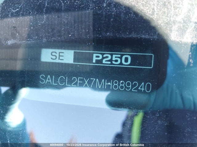 Продаж на аукціоні авто 2021 Land Rover Discovery Sport Se R-dynamic, vin: SALCL2FX7MH889240, номер лоту: 40094880