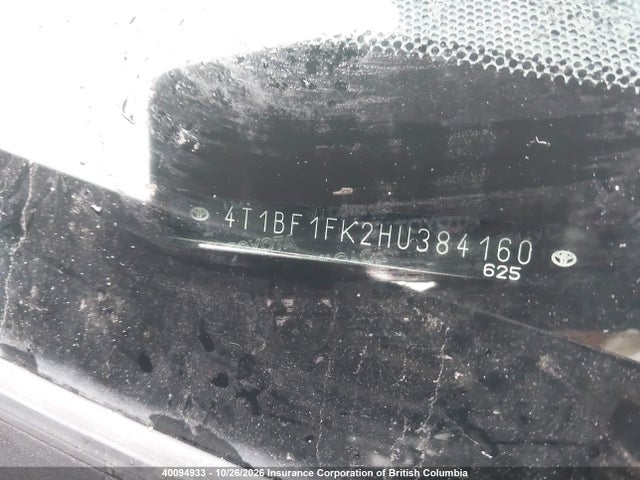 Toyota Camry 2017 4T1BF1FK2HU384160 Image 20