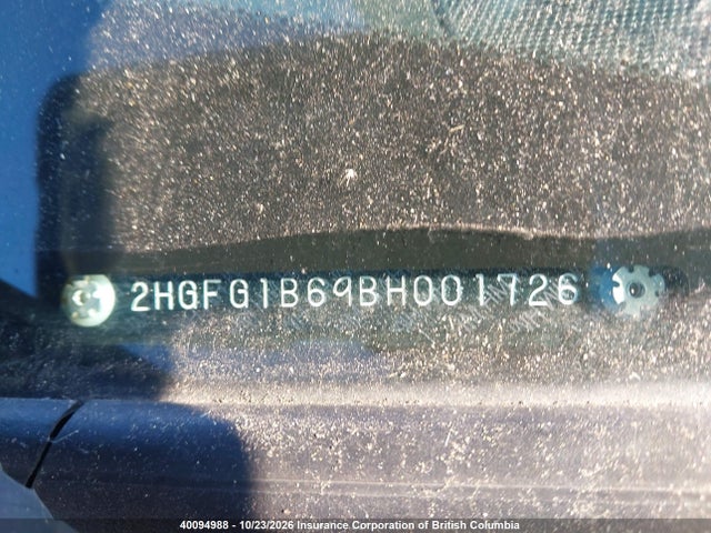Продаж на аукціоні авто 2011 Honda Civic, vin: 2HGFG1B69BH001726, номер лоту: 40094988