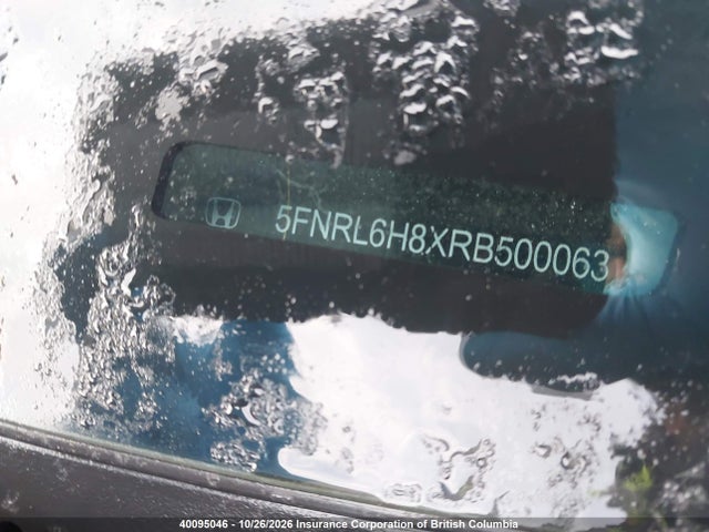 Продаж на аукціоні авто 2024 Honda Odyssey Touring, vin: 5FNRL6H8XRB500063, номер лоту: 40095046