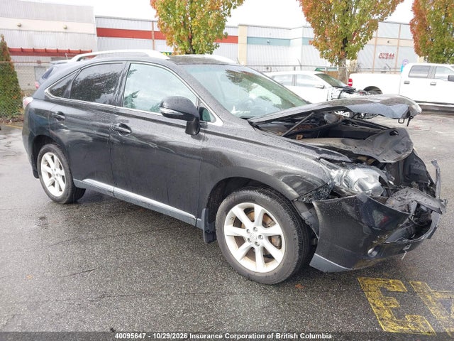 Auction sale of the 2012 Lexus Rx 350, vin: 2T2BK1BA8CC129107, lot number: 40095647