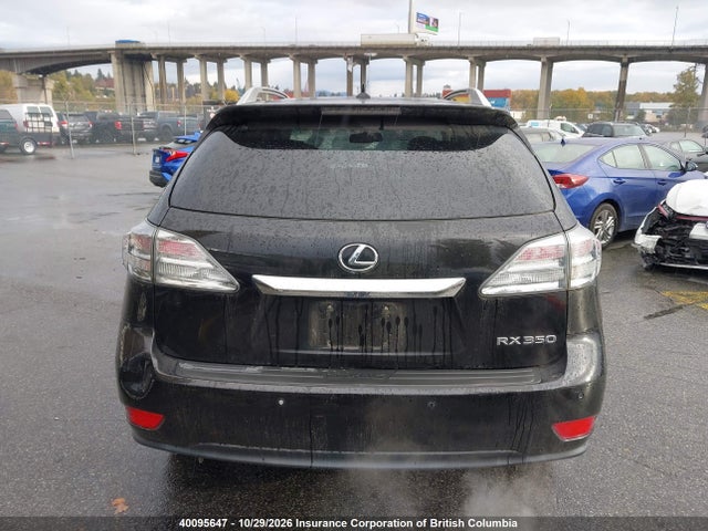 Auction sale of the 2012 Lexus Rx 350, vin: 2T2BK1BA8CC129107, lot number: 40095647