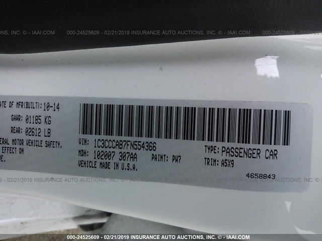 1C3CCCAB7FN554366 Chrysler 200 Limited