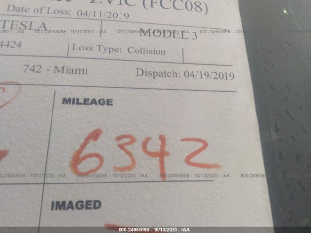 5YJ3E1EB0JF144424 Tesla MODEL 3