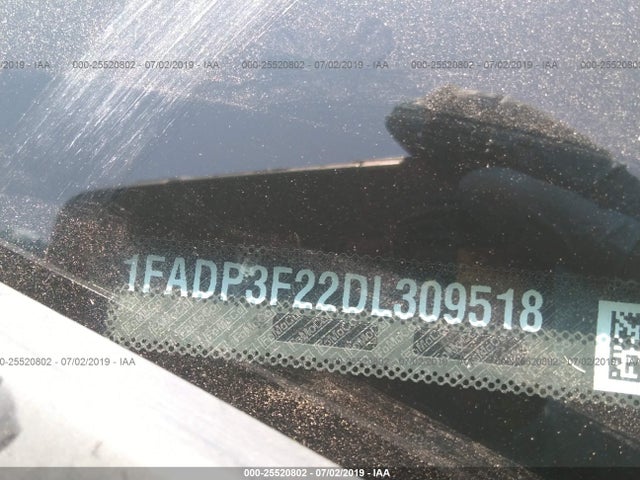 2013 FORD FOCUS SE VIN: 1FADP3F22DL309518