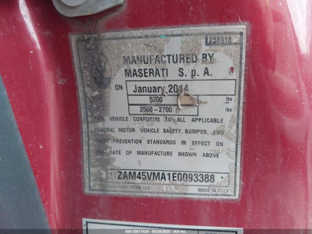 2014 MASERATI GRANTURISMO ZAM45VMA1E0093388 Photo 8