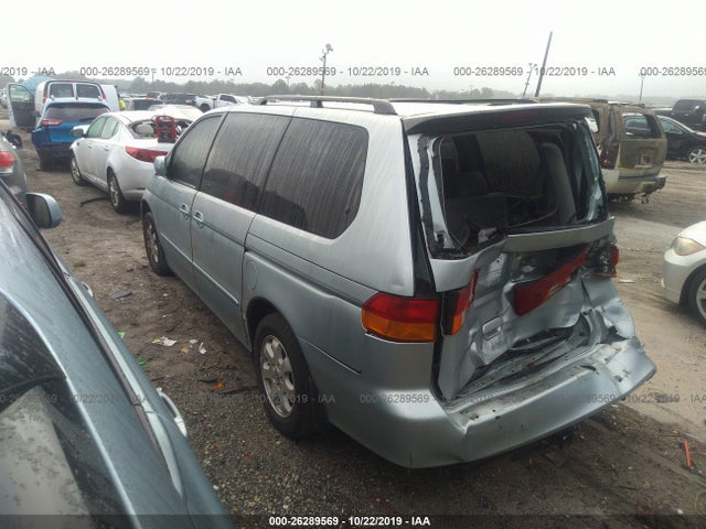 2002 HONDA ODYSSEY EX-L W/DVD/LEATHER VIN: 2HKRL18002H586066