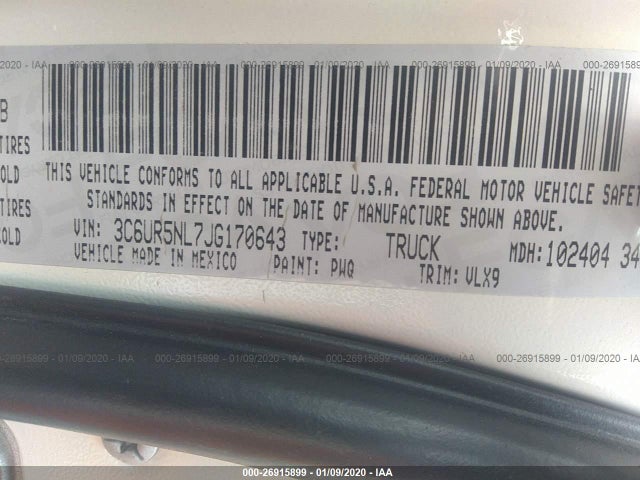 3C6UR5NL7JG170643 RAM 2500 Laramie