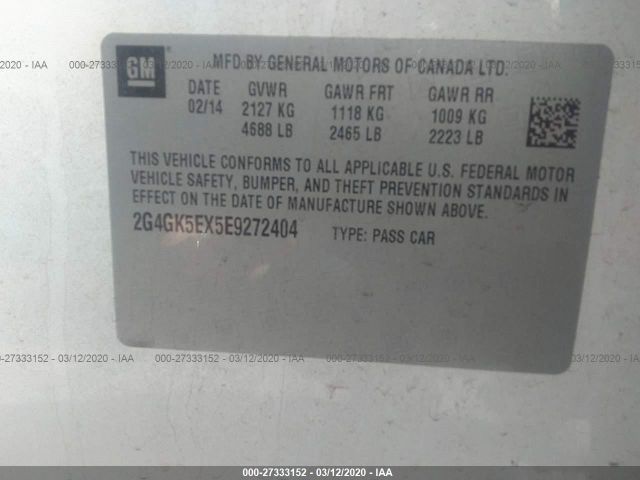 2G4GK5EX5E9272404 Buick Regal Turbo