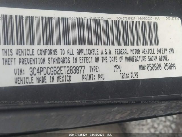 3C4PDCGB2ET283877 Dodge Journey Crossroad