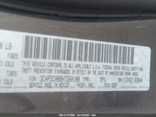 3C4PDCAB8HT560108 Dodge JOURNEY SE