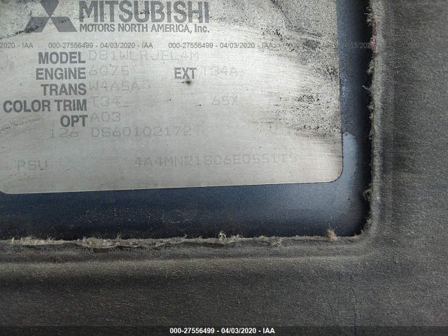 2006 MITSUBISHI ENDEAVOR LS VIN: 4A4MN21S06E055115