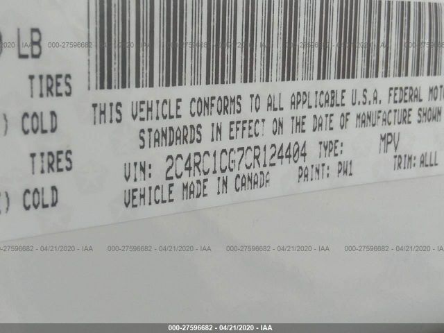 2012 CHRYSLER TOWN & COUNTRY 2C4RC1CG7CR124404 Photo 8