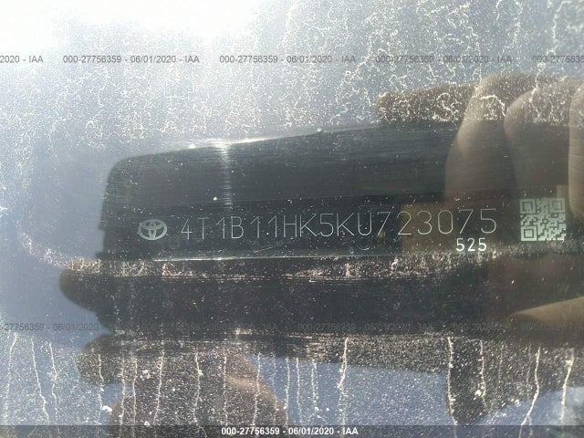 Toyota CAMRY LE 2019 4T1B11HK5KU723075 Image 9
