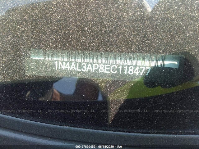 Nissan Altima 2.5 Sl 2014 1N4AL3AP8EC118477 Image 9