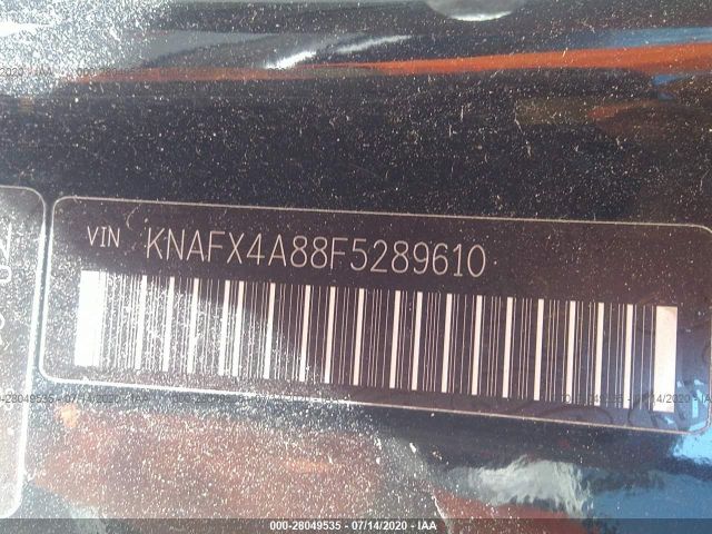 KNAFX4A88F5289610 KIA FORTE EX
