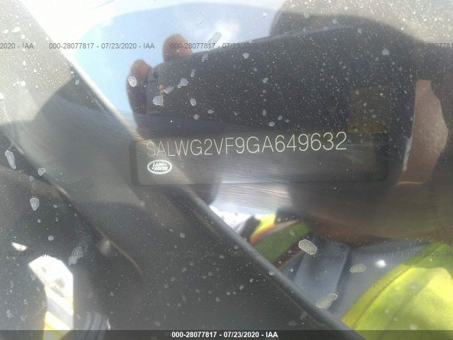 SALWG2VF9GA649632 Land Rover Range Rover Sport V6 Se