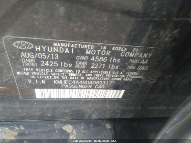 Hyundai Sonata 2013 -auction- 8