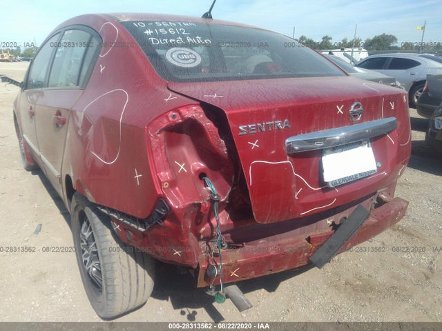 2010 NISSAN SENTRA 2.0 S VIN: 3N1AB6APXAL617670