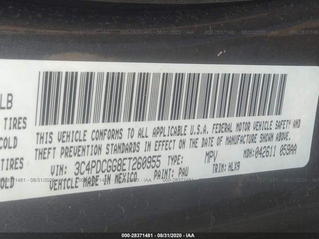 Dodge Journey Crossroad 2014 3C4PDCGG8ET260955 Image 9