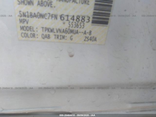 5N1BA0NC7FN614883 Nissan Armada Sl
