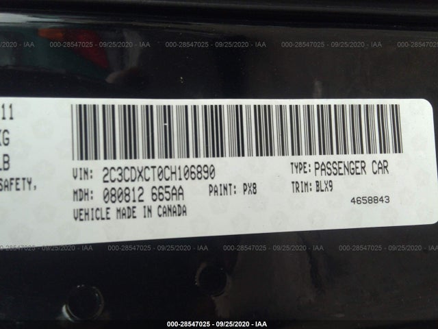 Dodge Charger Rt Max 2012 2C3CDXCT0CH106890 Image 10