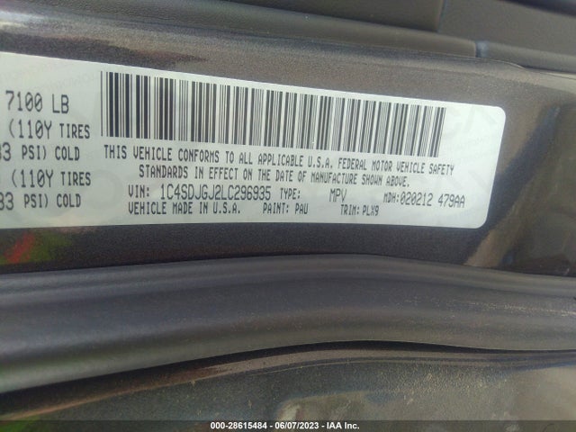 Dodge Durango Srt 2020 1C4SDJGJ2LC296935 Image 9
