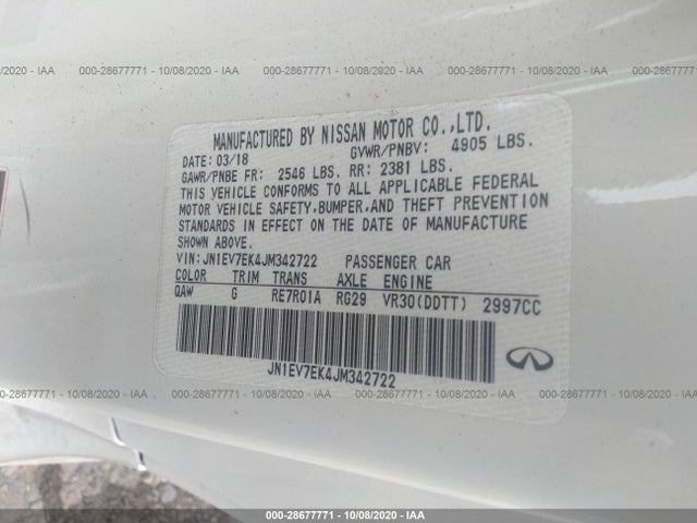 Infiniti Q60 3.0t Luxe 2018 JN1EV7EK4JM342722 Image 26