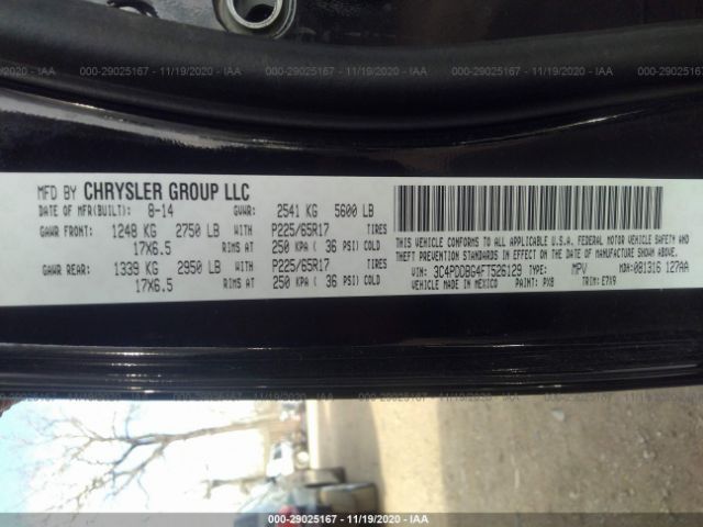3C4PDDBG4FT526129 Dodge Journey Sxt