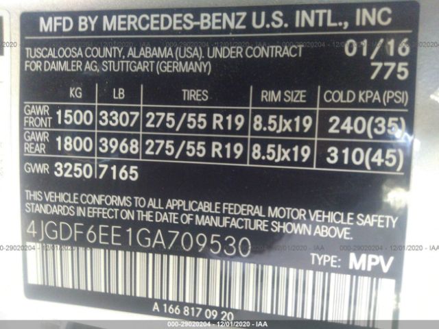 Фото: 4JGDF6EE1GA709530 - 9