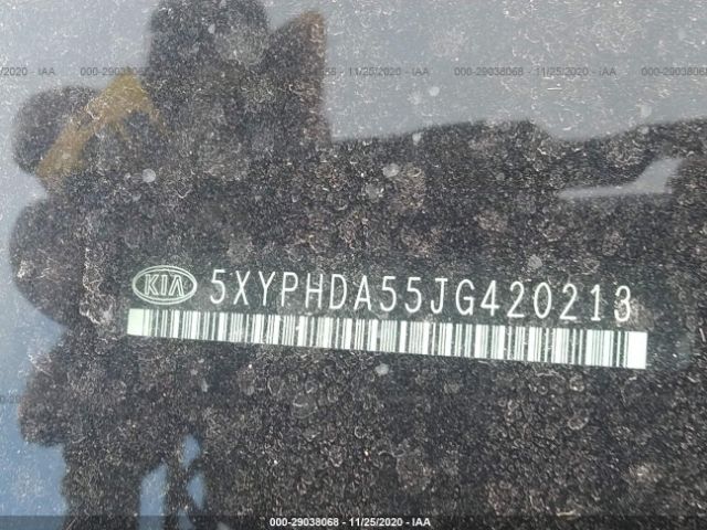 5XYPHDA55JG420213 KIA Sorento Ex V6