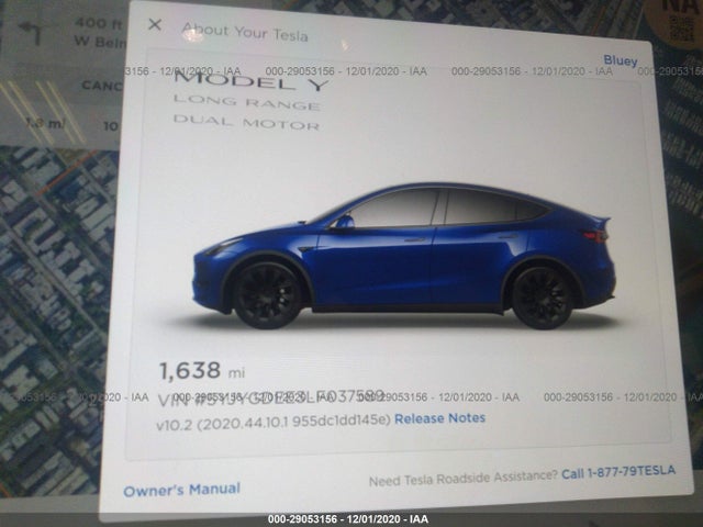 5YJYGDEE3LF037589 Tesla Model Y Long Range