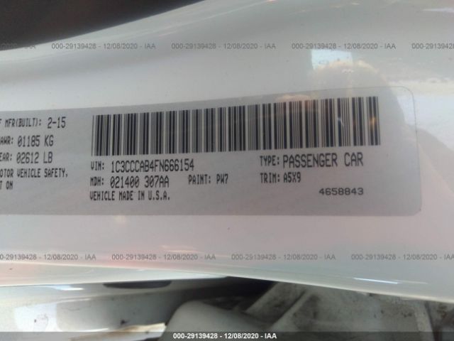 Chrysler 200 2015 -auction- 8