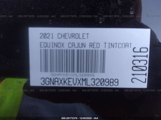 3GNAXKEVXML320989 Chevrolet Equinox