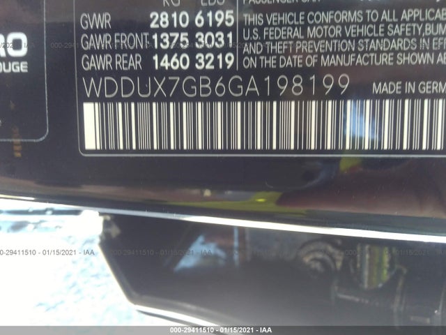 2016 Mercedes-Benz Maybach, VIN: WDDUX7GB6GA198199