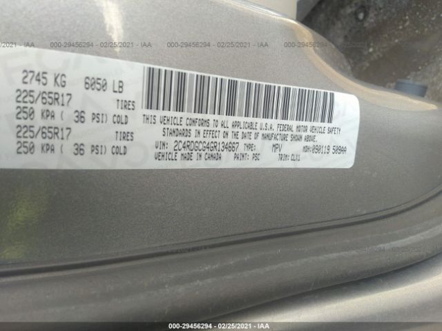 2C4RDGCG4GR134667 Dodge Grand Caravan Sxt Plus