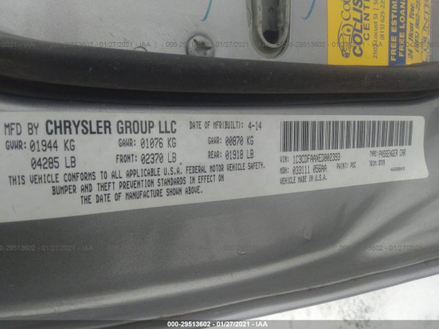 Dodge DART SE 2014 1C3CDFAAXED802393 Image 10
