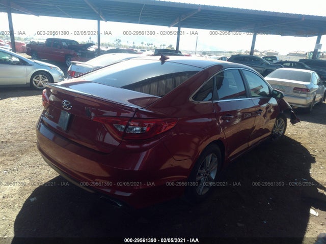 2015 HYUNDAI SONATA 2.4L SE VIN: 5NPE24AF3FH105203