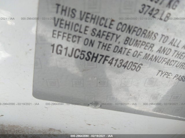 2015 Chevrolet Sonic, VIN: 1G1JC5SH7F4134056