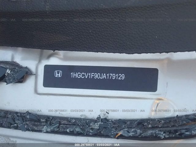 1HGCV1F90JA179129 Honda Accord Touring