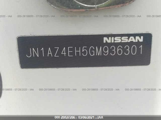 JN1AZ4EH5GM936301 Nissan 370Z