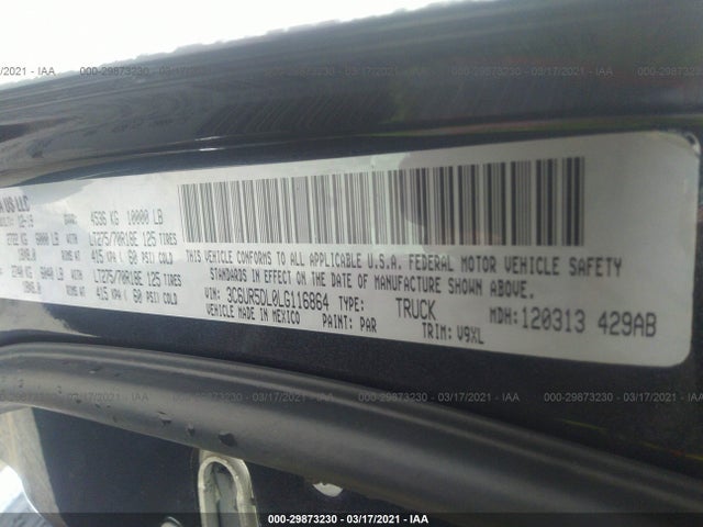 2020 Ram 2500, VIN: 3C6UR5DL0LG116864