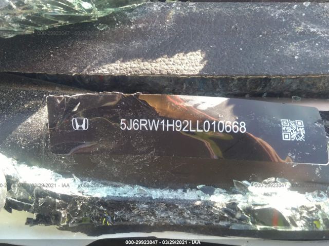 5J6RW1H92LL010668 Honda Cr-v 2wd Touring